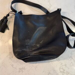 Kate Spade, Classic Black Leather Crossbody Shoulder Bag